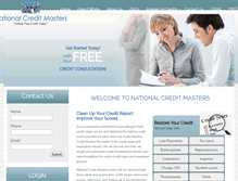 Tablet Screenshot of nationalcreditmasters.com